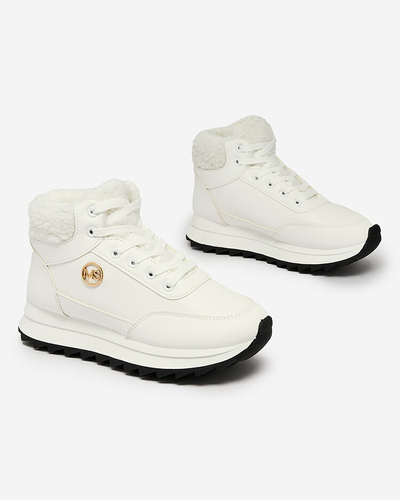 Royalfashion Pantofi sport izolați pentru femei, în alb Cerrto