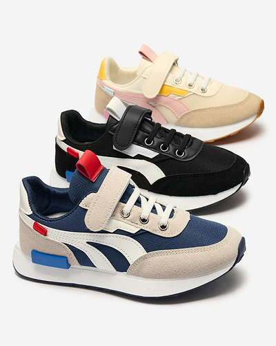 Pantofi sport pentru copii în albastru marin-gri Kaxo- Footwear