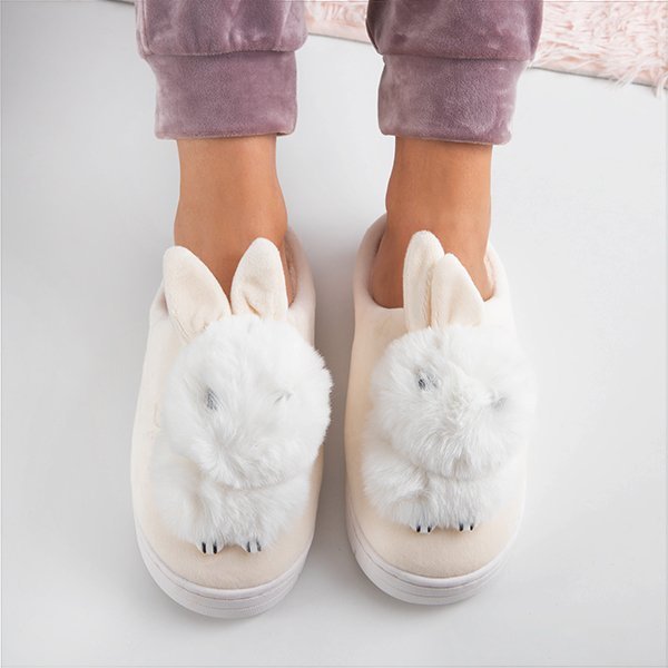 Papuci de casă Atena bunny pentru femei - Încălțăminte