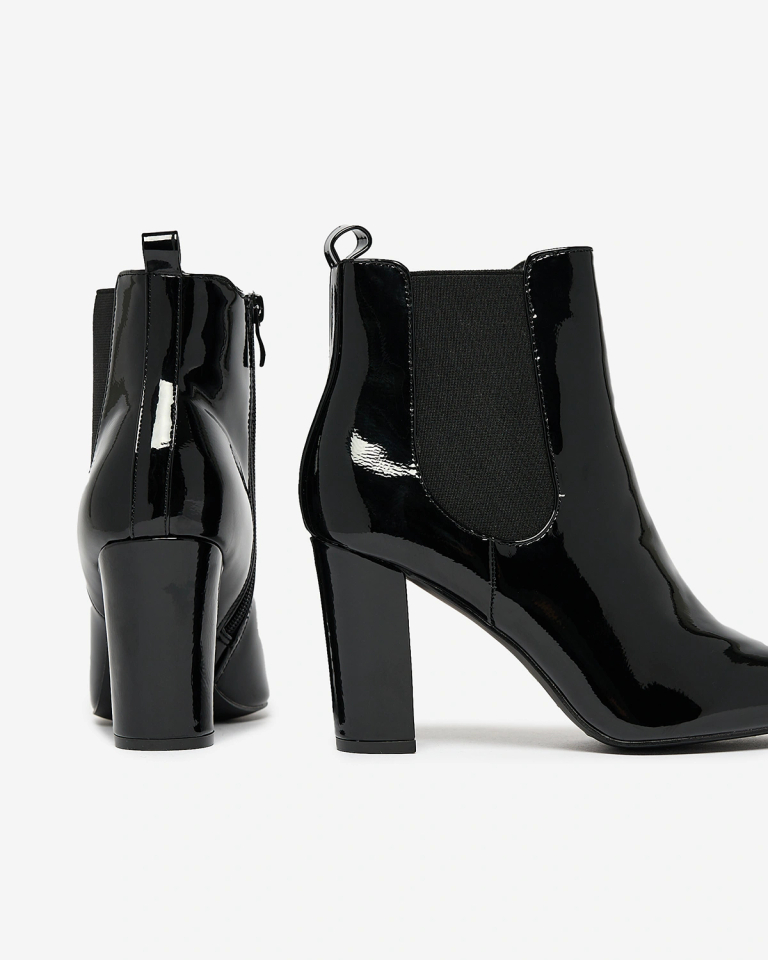 Royalfashion Cizme stiletto Lady Jeny negre pentru femei