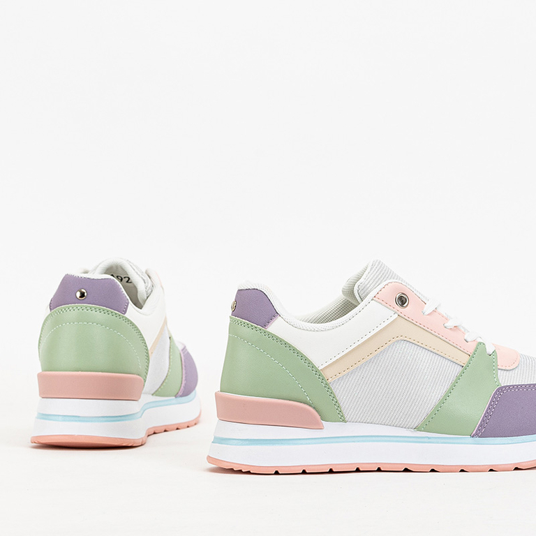 Pantofi sport multicolori de dama cu sclipici Berilan - Incaltaminte