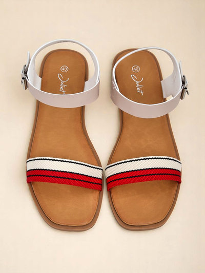 Royalfashion Sandale cu talpă joasă pentru femei Naya