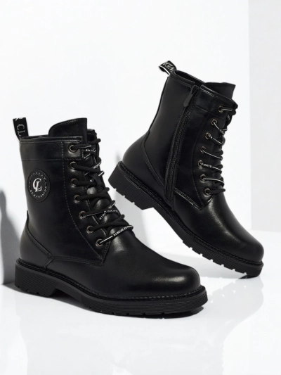 Botine Dama Luna Negre Piele Elegante de Zi cu Zi