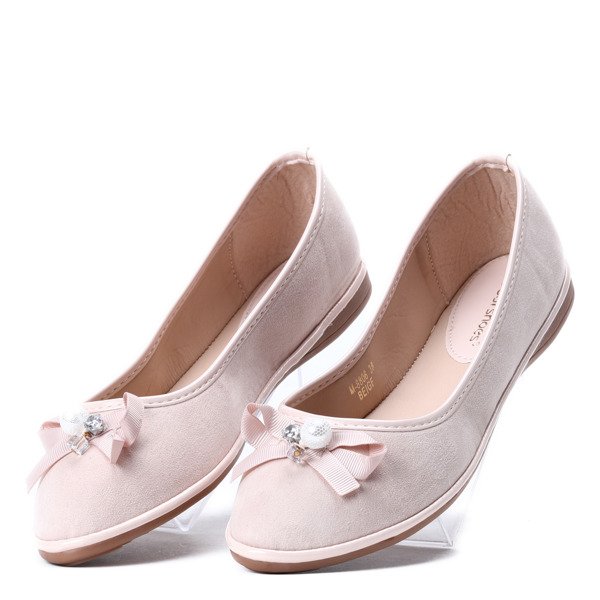 OUTLET Balerini Brooke bej - Încălțăminte