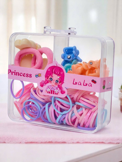 Royalfashion Set de cleme de păr și elastice pentru copii MiniJoy