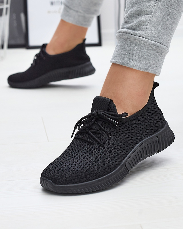 Pantofi sport din material textil pentru femei Negru Vobbu- Footwear