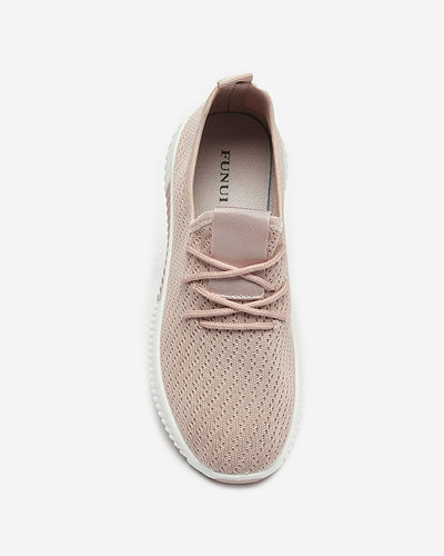 Pantofi sport din material textil pentru femei roz Vobbu- Footwear