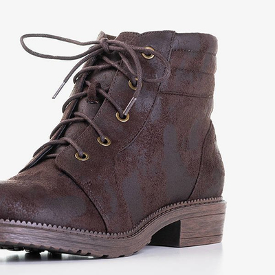 Genti dama maro inchis cu abraziuni decorative Tusyon - Pantofi