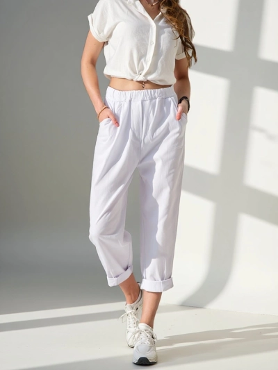 Pantaloni harem Royalfashion pentru femei din viscoză