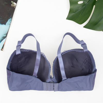 Sutien violet cu dantelă decorativă - Lenjerie de corp