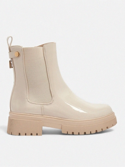 Botine de damă lăcuite din piele ecologică Calebi