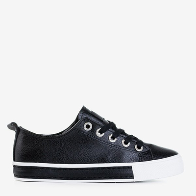 Czarne damskie tenisówki Zuta - Obuwie