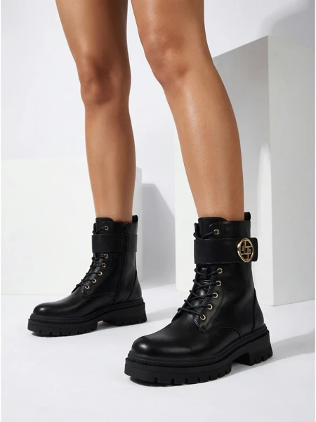 Botine Dama din piele ecologica Eulin