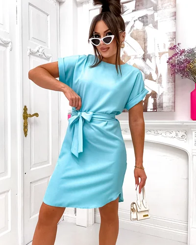 Rochie Royalfashion pentru femei cu legare la talie