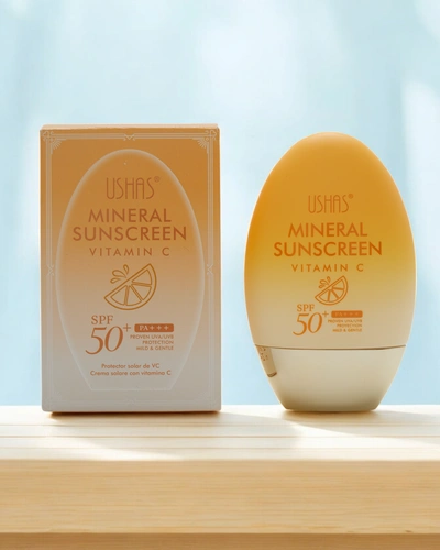 Crema de protecție solară Ushah cu Vitamina C 50 SPF 60g