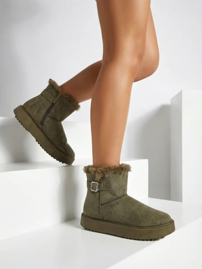 Royalfashion Krótke buti a'la śniegowce ženske Aurelia Classico