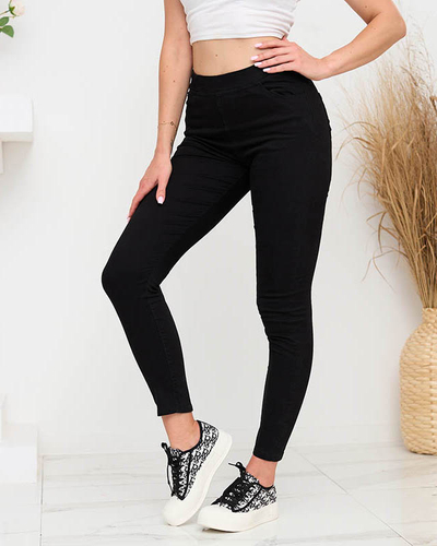 Treggings negri de damă- Îmbrăcăminte