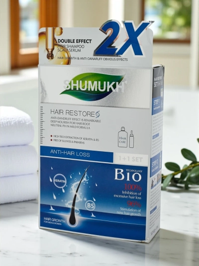 Șampon și ser de păr 2 în 1 Shumukh - anti-mătreață