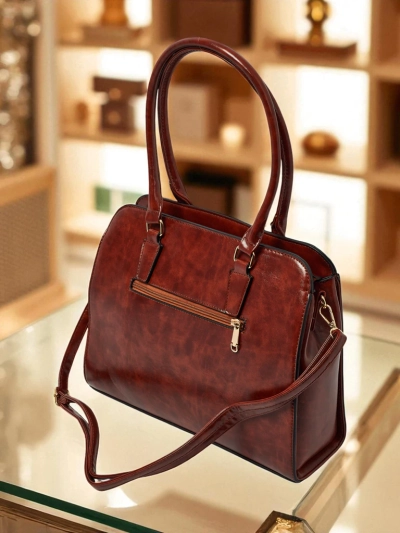 Poșetă de damă shopper din piele ecologică cu imprimeu Iron Lace