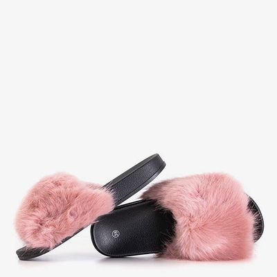 Papuci de culoare roșie închisă Maseqa - Încălțăminte