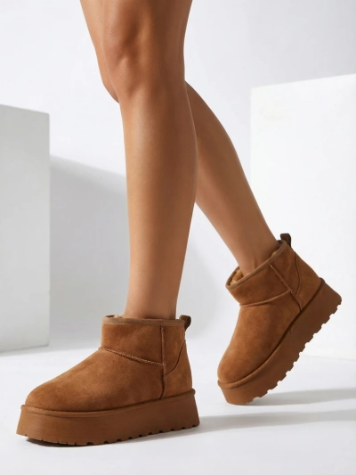 Royalfashion Încălțăminte scurtă asemănătoare cu cizmele de zăpadă pentru femei Fortesse