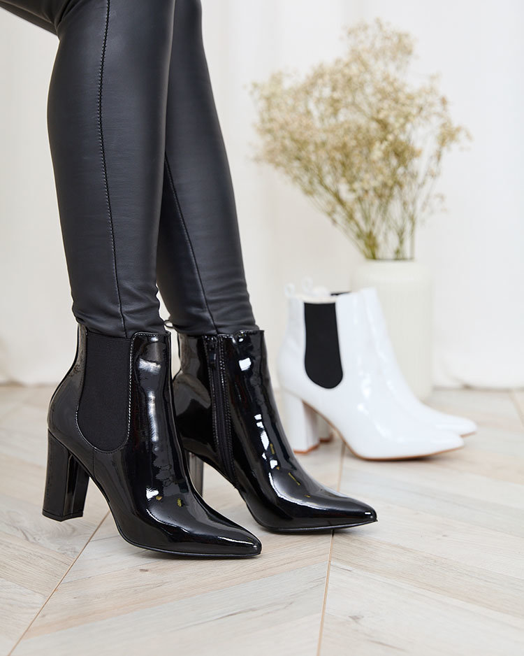 Royalfashion Cizme stiletto Lady Jeny negre pentru femei