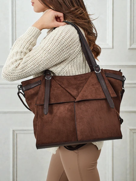 Geantă de damă shopper eco piele întoarsă Daville