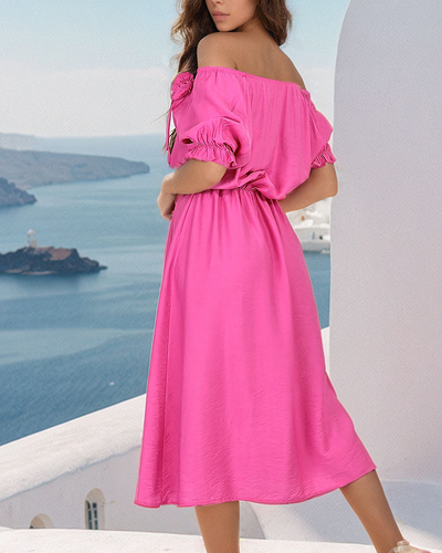 Royalfashion Rochie midi pentru femei a'la hiszpanka