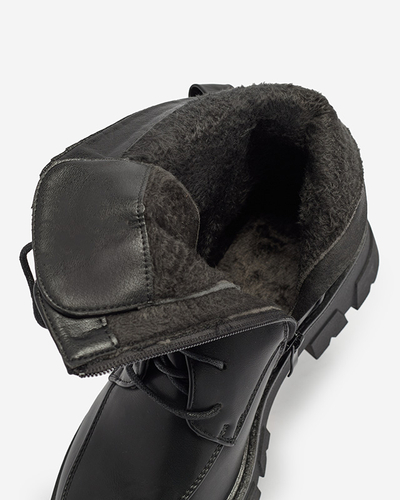 Cizme bagger negre călduroase pentru femei Effpi- Footwear