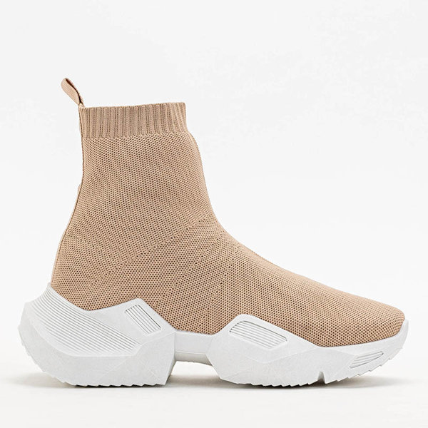 OUTLET Pantofi sport dama Fisa inalti bej - Incaltaminte