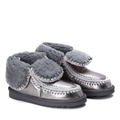 Srebrne śniegowce Emeraude- Obuwie