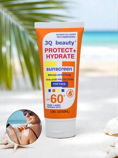3Q Beauty Crema de protecție solară rezistentă la apă pentru față SPF 60