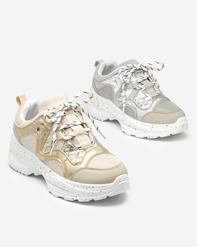 Pantofi sport dama auriu-bej adidasi Dejis - Incaltaminte