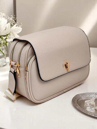 Royalfashion Geantă mică de damă din piele ecologică, cu 2 compartimente