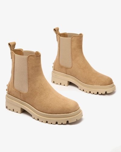 Royalfashion Cizme izolate de damă în culoarea camel Comfy Walk