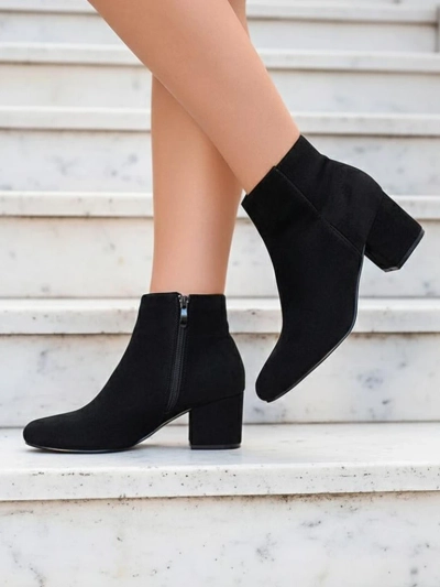 Royalfashion Cizme stiletto joase pentru femei negre Referra
