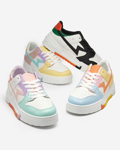 Pantofi sport dama galben-roz Pantofi sport Tremsi - Incaltaminte