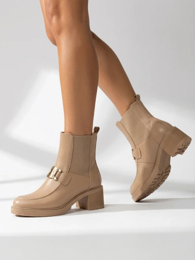 Bocanci pentru femei Royalfashion cu toc mic Ewios