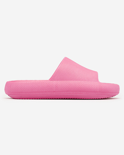 Royalfashion Șlapi de cauciuc pentru femei Fuchsia cu ștanțare Okeris