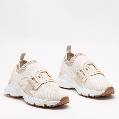 Pantofi sport slip-on dama bej Neristo - Incaltaminte