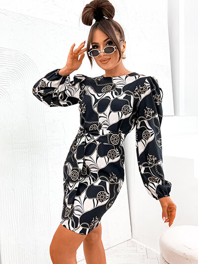 Rochie de damă Royalfashion cu imprimeu decorativ