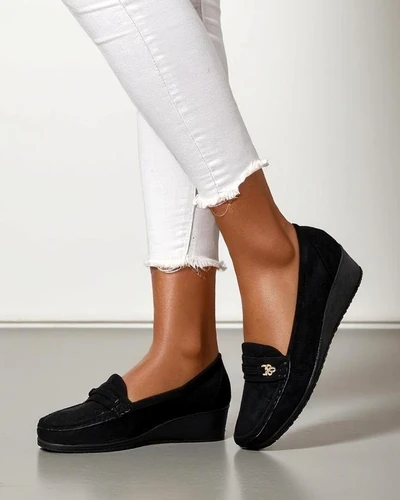 Mocasi femei Royalfashion pe o platformă joasă Polefle