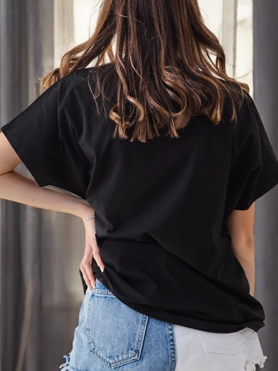 Royalfashion Tricou din bumbac pentru femei cu imprimeu