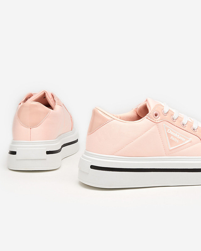 Pantofi sport roz deschis pentru femei cu talpa mai groasa Rall- Incaltaminte