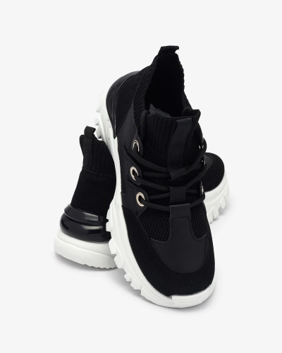 Adidași sport de damă de culoare neagră Hasola- Footwear