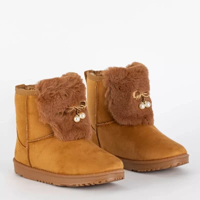 OUTLET Cizme de zăpadă de damă, tip cămilă, cu o suprafață decorativă Cioni- Pantofi