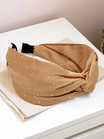 Royalfashion Bandă de păr cu strasuri Shine Twist