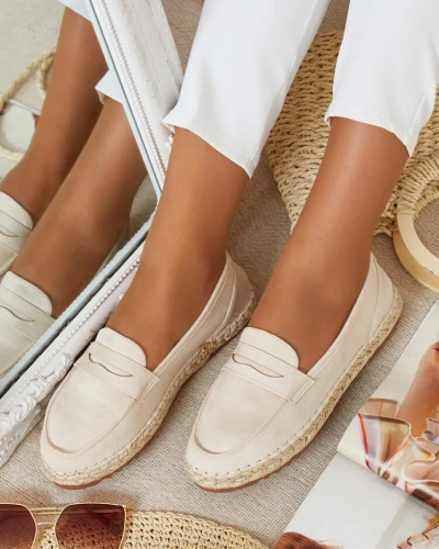 Royalfashion Mocasini de damă din piele întoarsă eko Monum