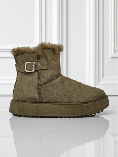 Royalfashion Krótke buti a'la śniegowce ženske Aurelia Classico