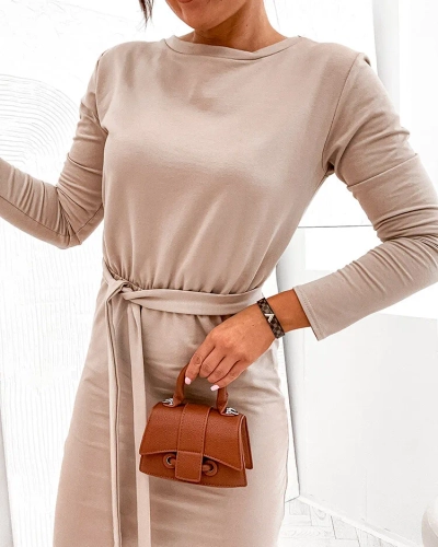 Royalfashion Rochie de femei din bumbac până la genunchi